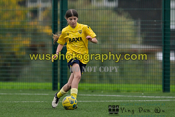 20241109-101714 West Ham United Performance Claret Girls U14 v Oxford United Girls U14
