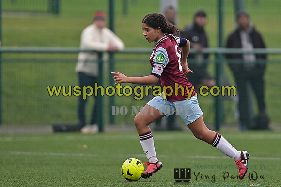 20241130-111615 West Ham United Warriors Girls U14 v Fareham Town Youth FC Girls U14