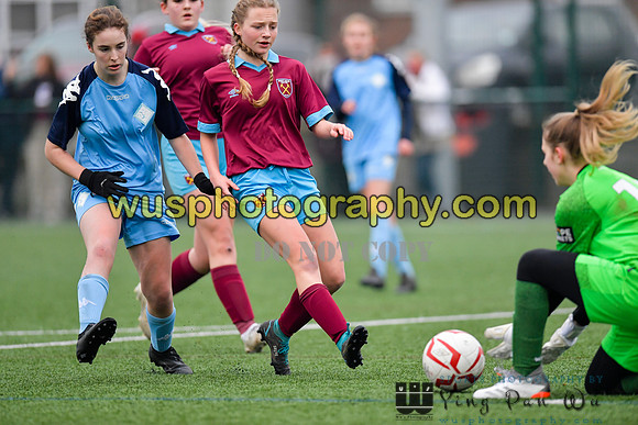 20220115-151337 West Ham United Performance Girls U16 v London City Lionesses U16