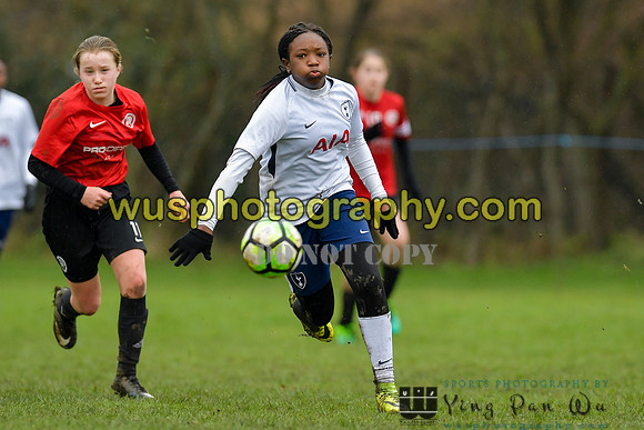 20180203-122136C Tottenham Hotspur Girls U13 v Pro Direct Academy BXB Girls U13 White