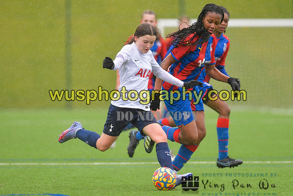 Crystal Palace FC Girls U14 v Tottenham Hotspur Women FC JTP U1420220219-130411