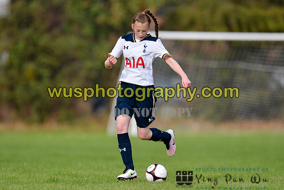 20161002-105749-3 Tottenham Hotspur Girls U14 v Writtle Minors FC Girls U14