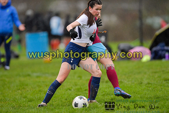 20220108-101106B Tottenham Hotspur Women FC JTP U15 v West Ham United Performance Girls U16