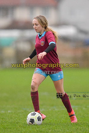 20220108-100655 Tottenham Hotspur Women FC JTP U15 v West Ham United Performance Girls U16
