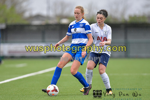 20180415-155341D Queens Park Rangers Girls U16 v Tottenham Hotspur Girls U15