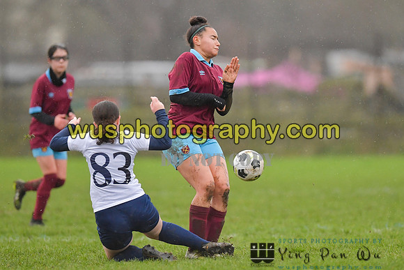 20220108-102041 Tottenham Hotspur Women FC JTP U15 v West Ham United Performance Girls U16